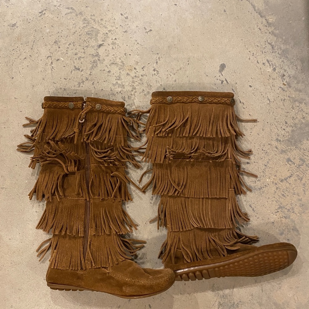 Minnetonka Fringe Boots
